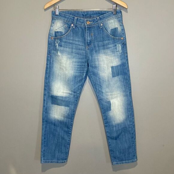 Bench/OJ Womens Acid Washed High Waisted Denim Jeans Size 29 - Picture 1 of 9
